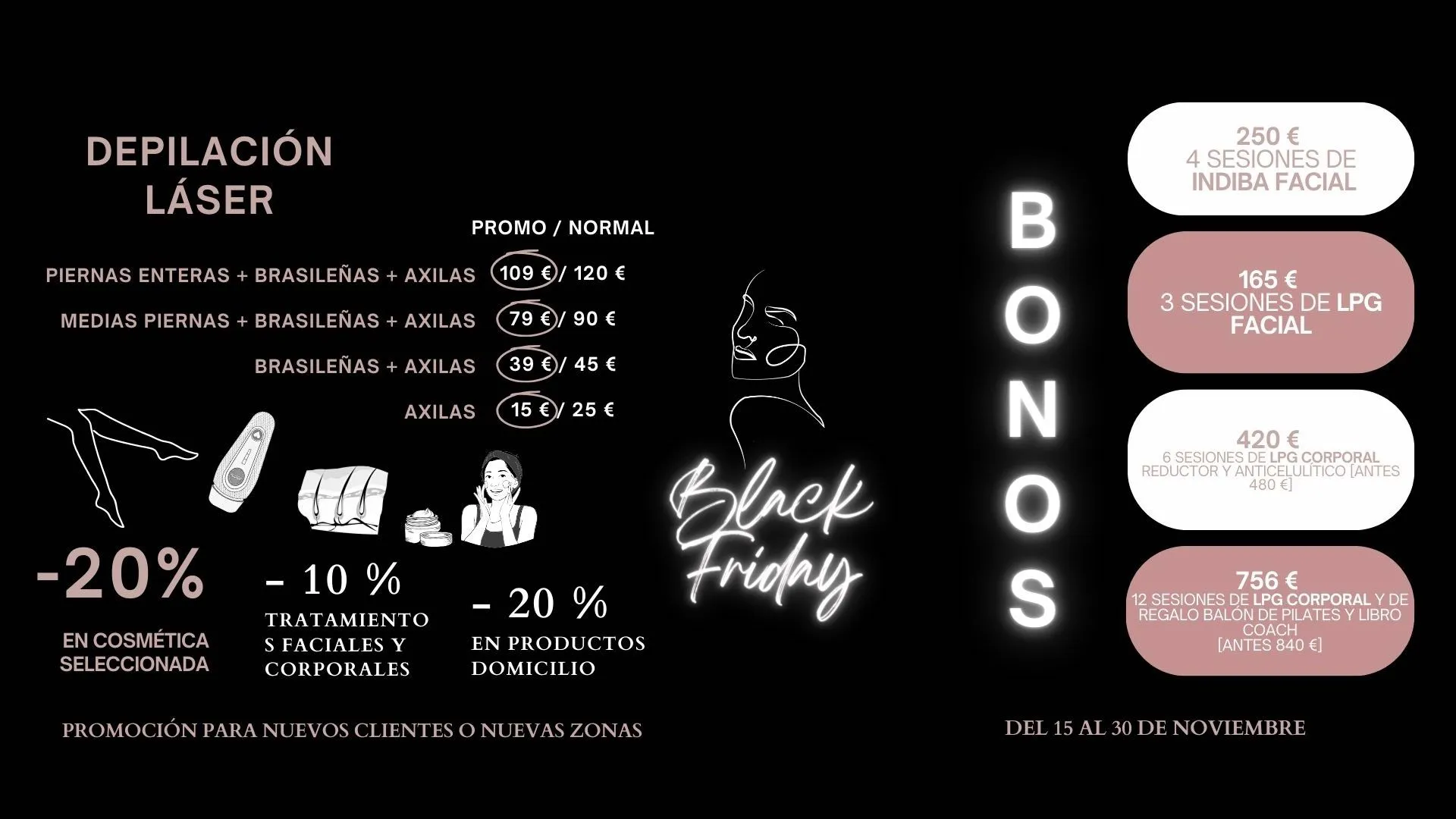 BLACK FRIDAY DEL 15 AL 30 DE NOVIEMBRE 